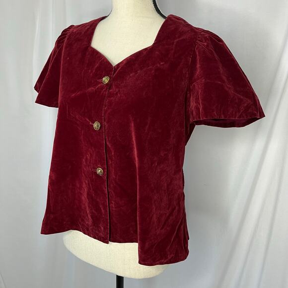 Adorable Vintage Velvet Top - Picture 2 of 8